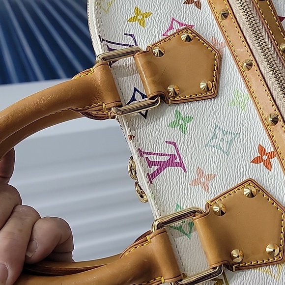 SOLD!!! AUTHENTIC LOUIS VUITTON Murikami multicolor ALMA in PM sz - Picture 5 of 11
